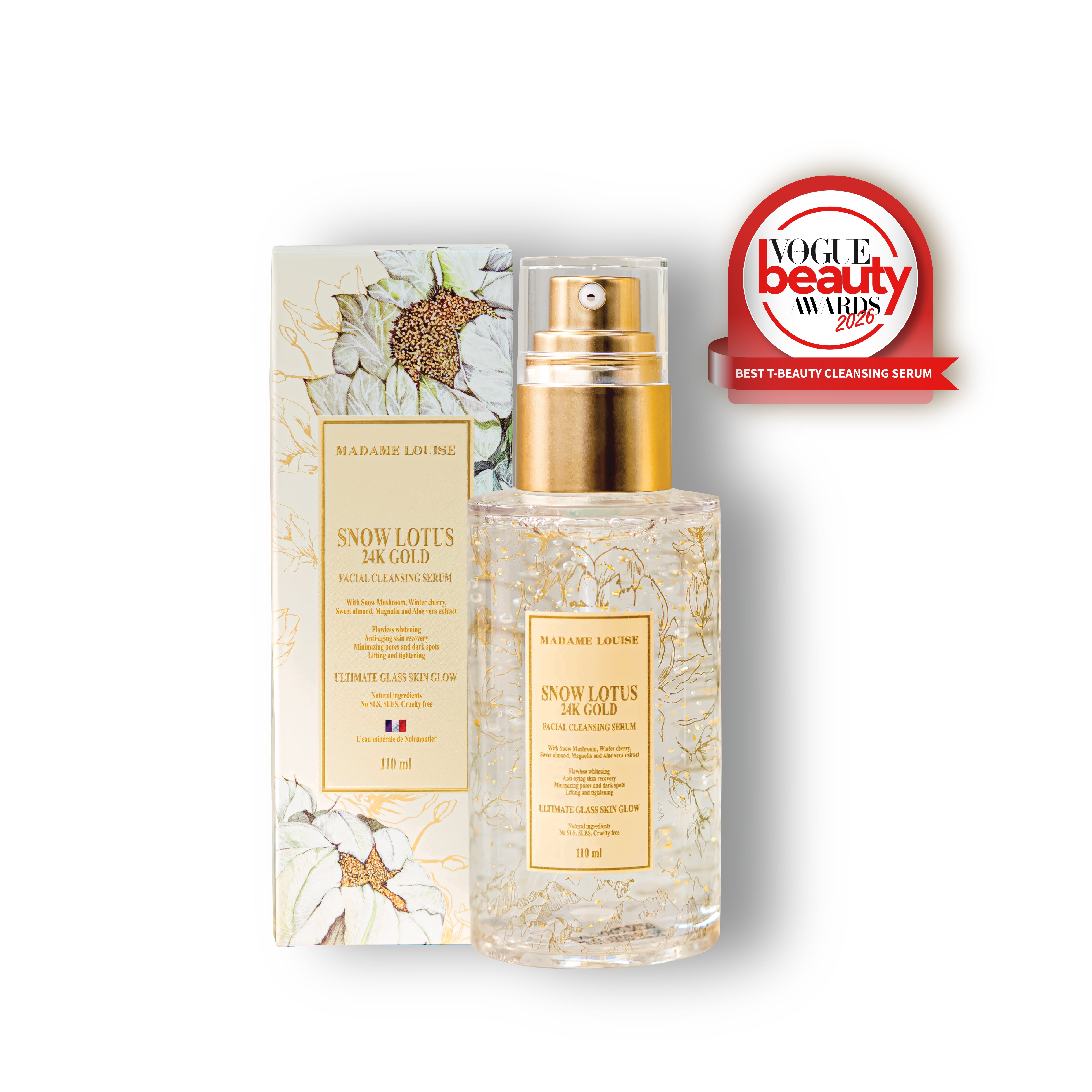 SNOW LOTUS 24K GOLD FACIAL CLEANSING SERUM – Madame Louise